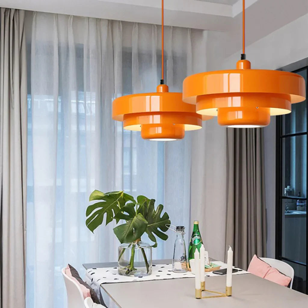 Lampada a sospensione Hind Triple Layer Disc Macaron