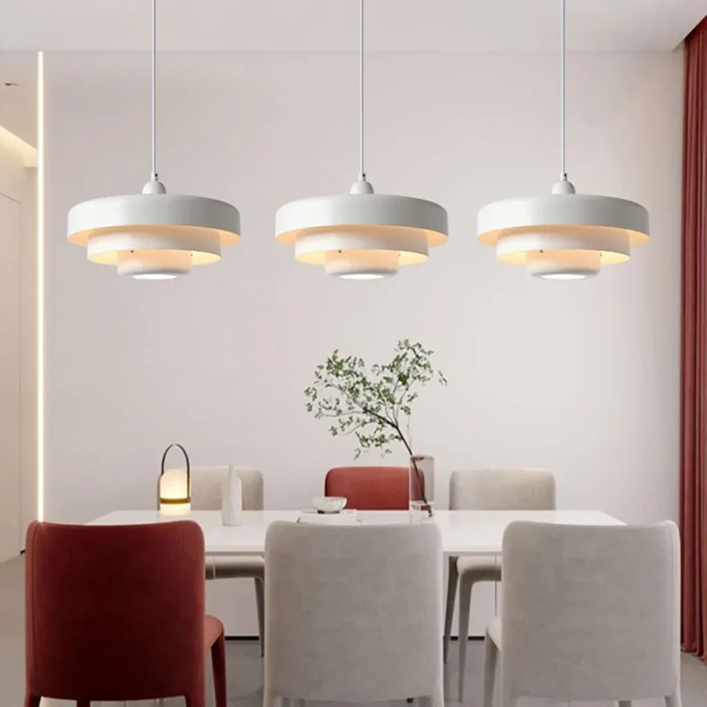 Lampada a sospensione Hind Triple Layer Disc Macaron