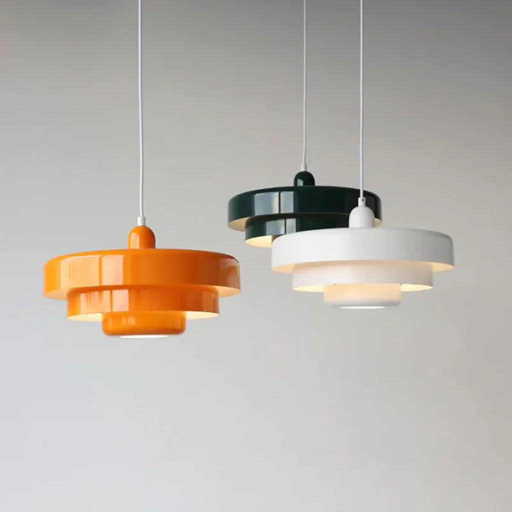 Lampada a sospensione Hind Triple Layer Disc Macaron
