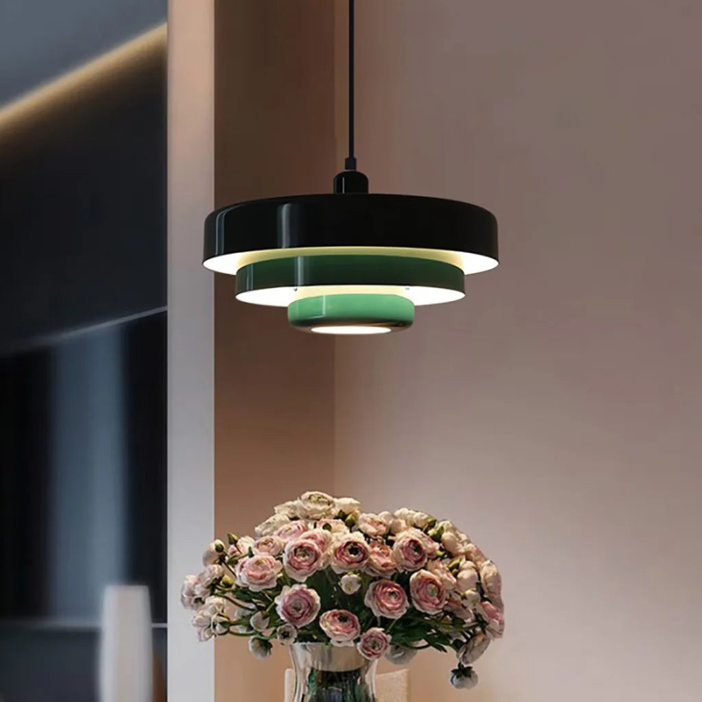 Lampada a sospensione Hind Triple Layer Disc Macaron