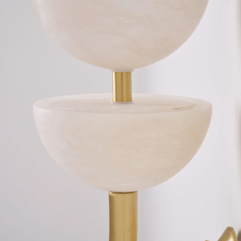 Lampada da Parete Tripla in Alabastro