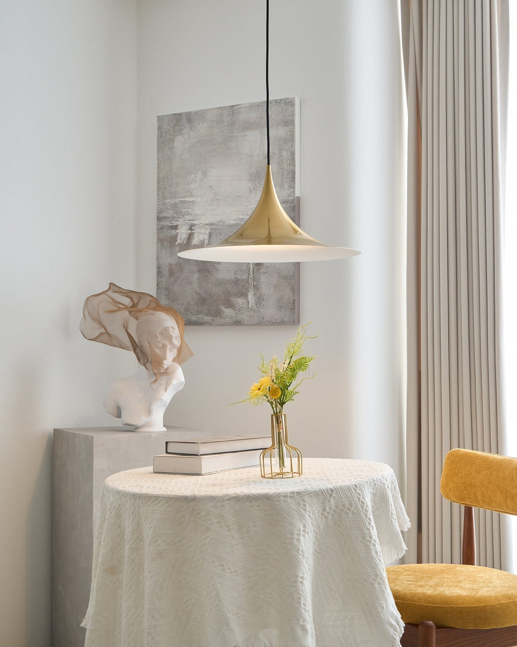 Althiran Acciaio Scultoreo Lampada a Sospensione