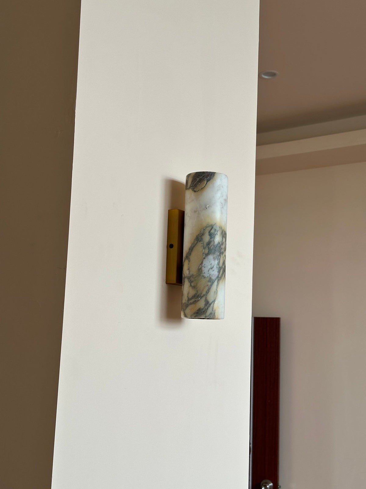 Lampada da Parete in Marmo Tubolare