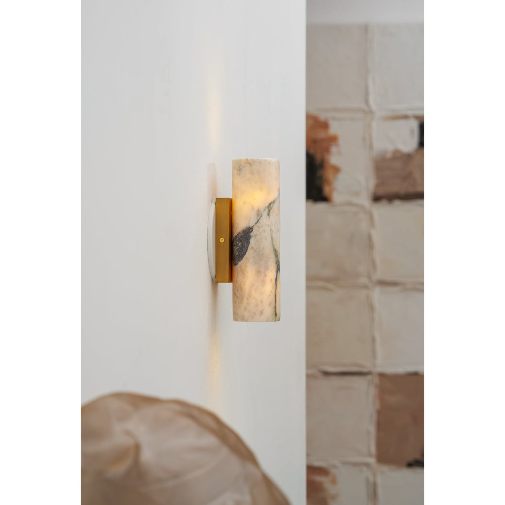 Lampada da Parete in Marmo Tubolare