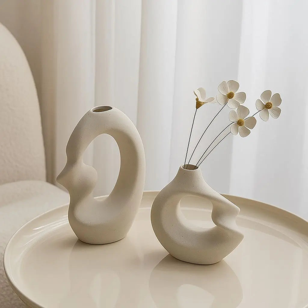 Set di Vasi in Ceramica Nordica Twig Flow