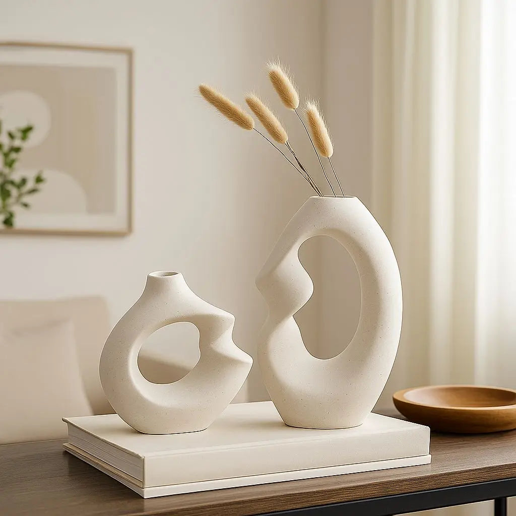 Set di Vasi in Ceramica Nordica Twig Flow