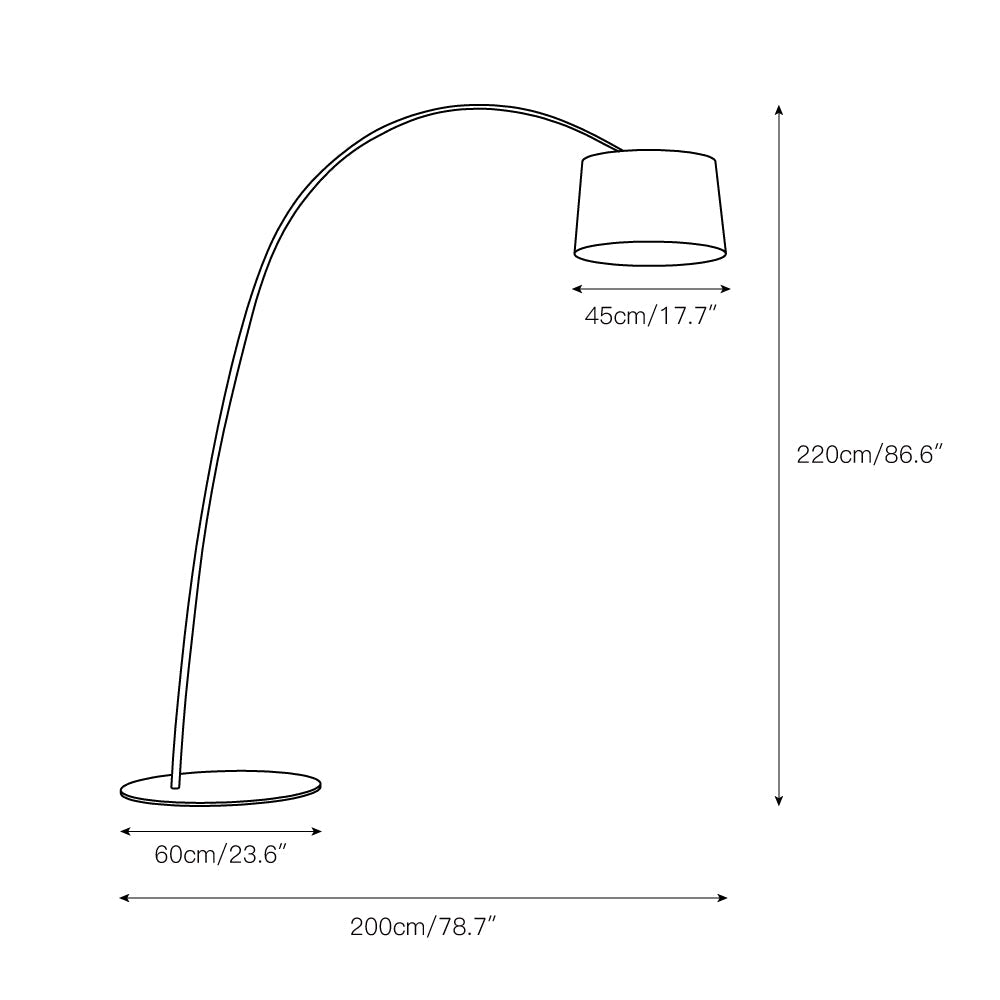 Lampada da Terra Willow Arc