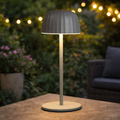 Lampada da Tavolo LED Ricaricabile da Esterno Ezra Grey