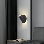 Lampada da Parete Curva in Metallo Rotabile Moderna