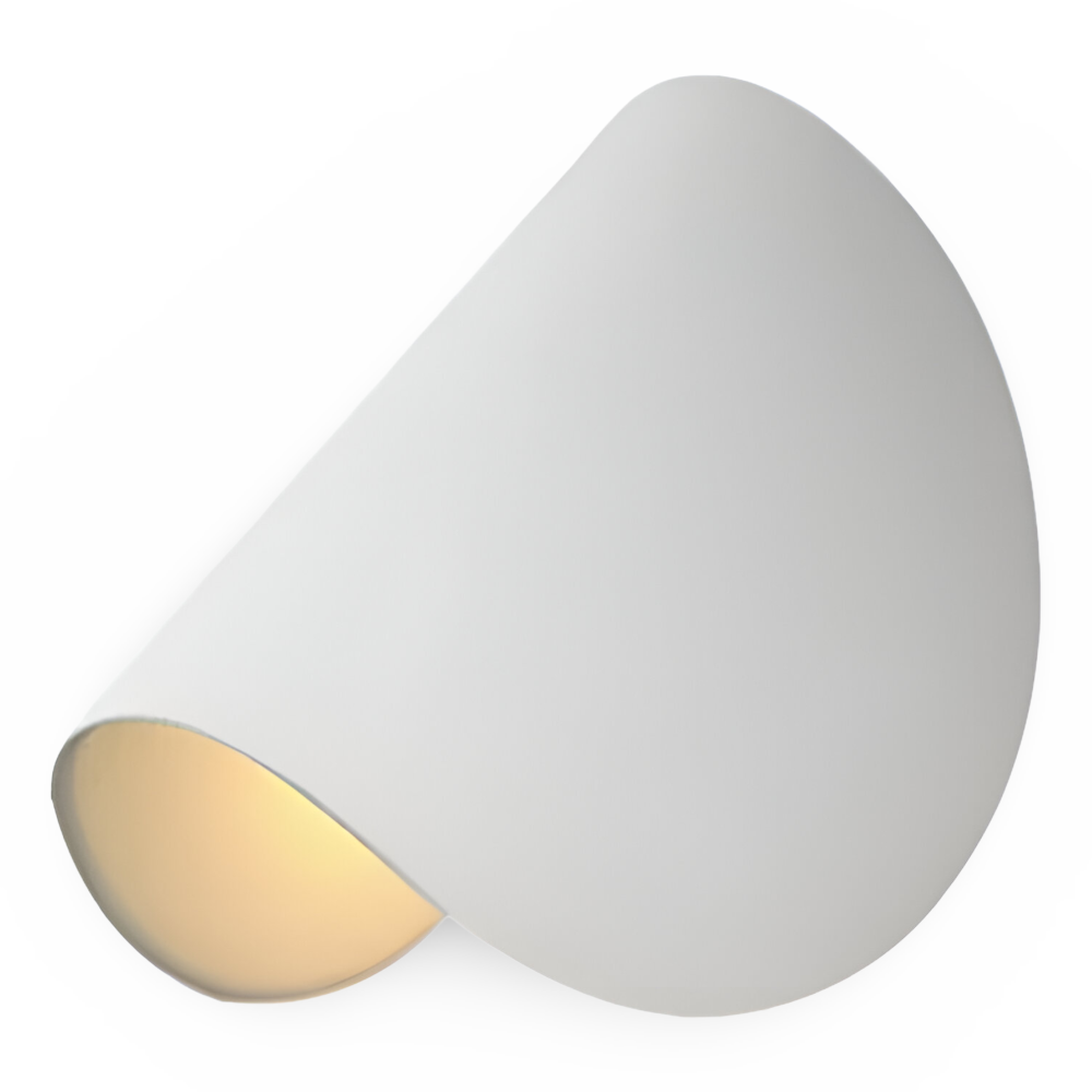 Lampada da Parete Curva in Metallo Rotabile Moderna