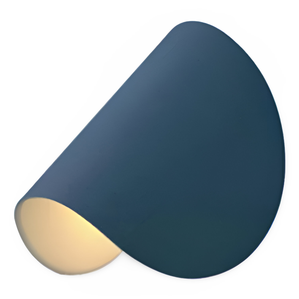 Lampada da Parete Curva in Metallo Rotabile Moderna