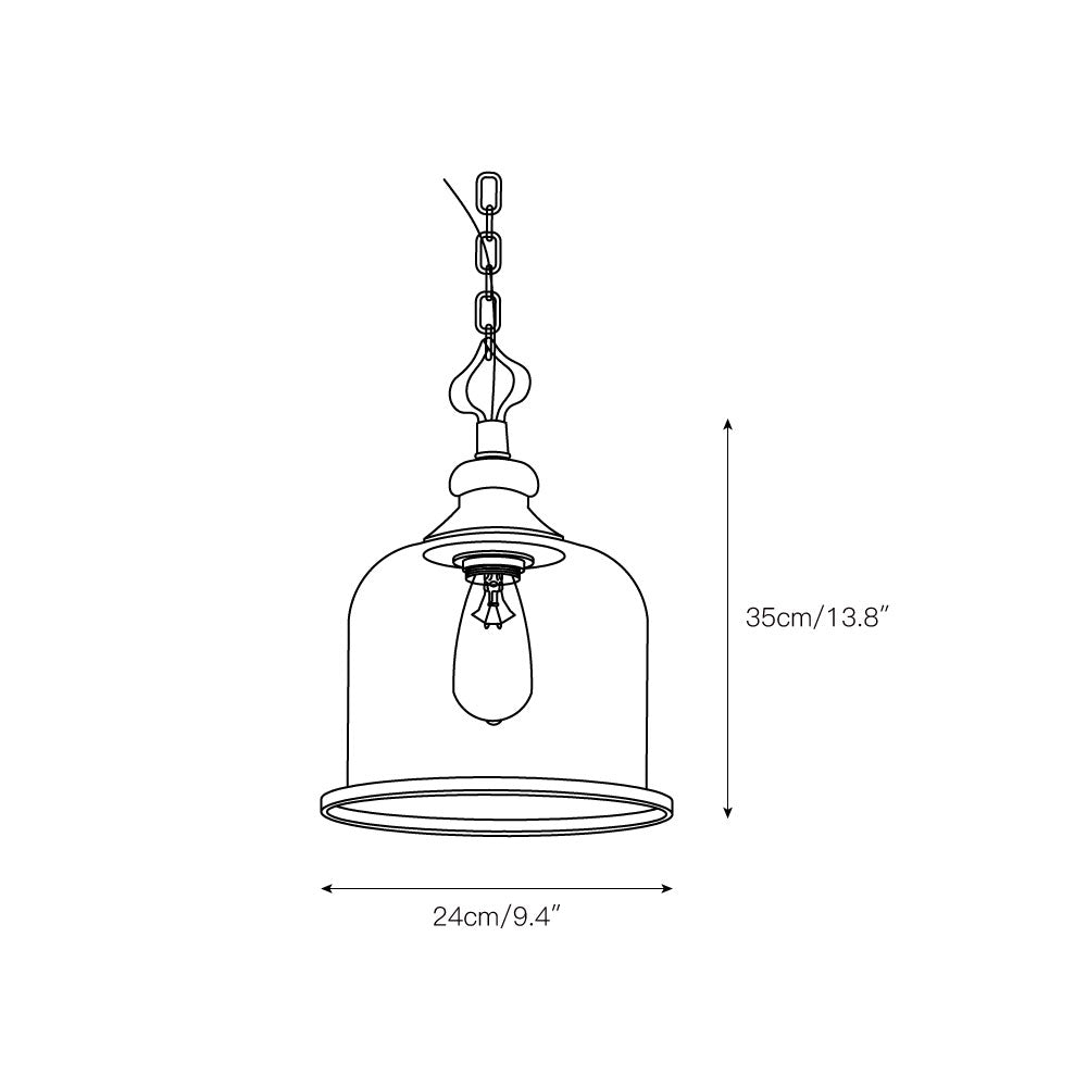 Lampada a sospensione Tybee