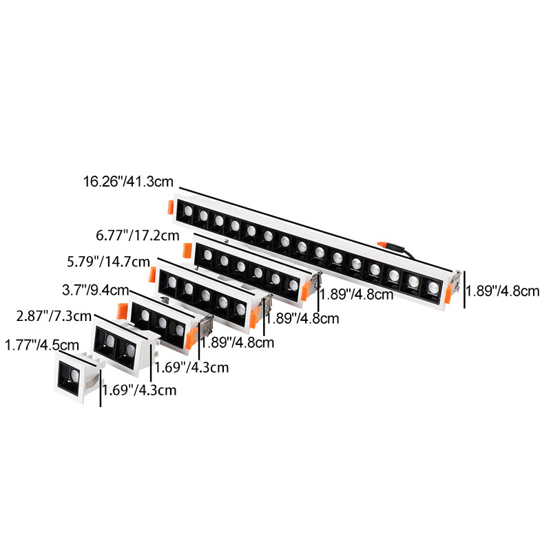 Faretto Lineare LED in Alluminio Minimalista Moderno da Soffitto
