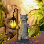 Gatto Gloiante Giardino Lampada