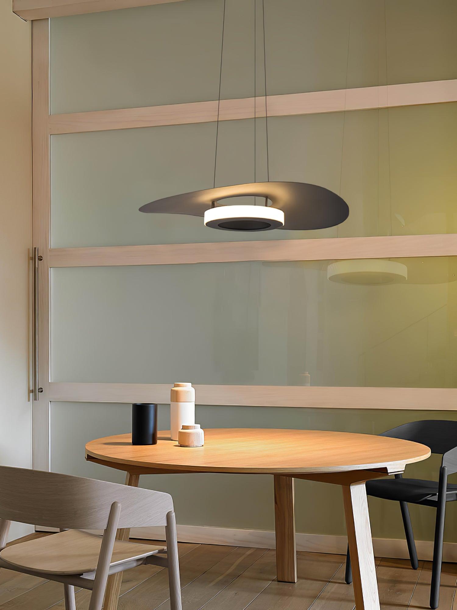 Lampada a Sospensione Alluminio UFO Anello Minimalista