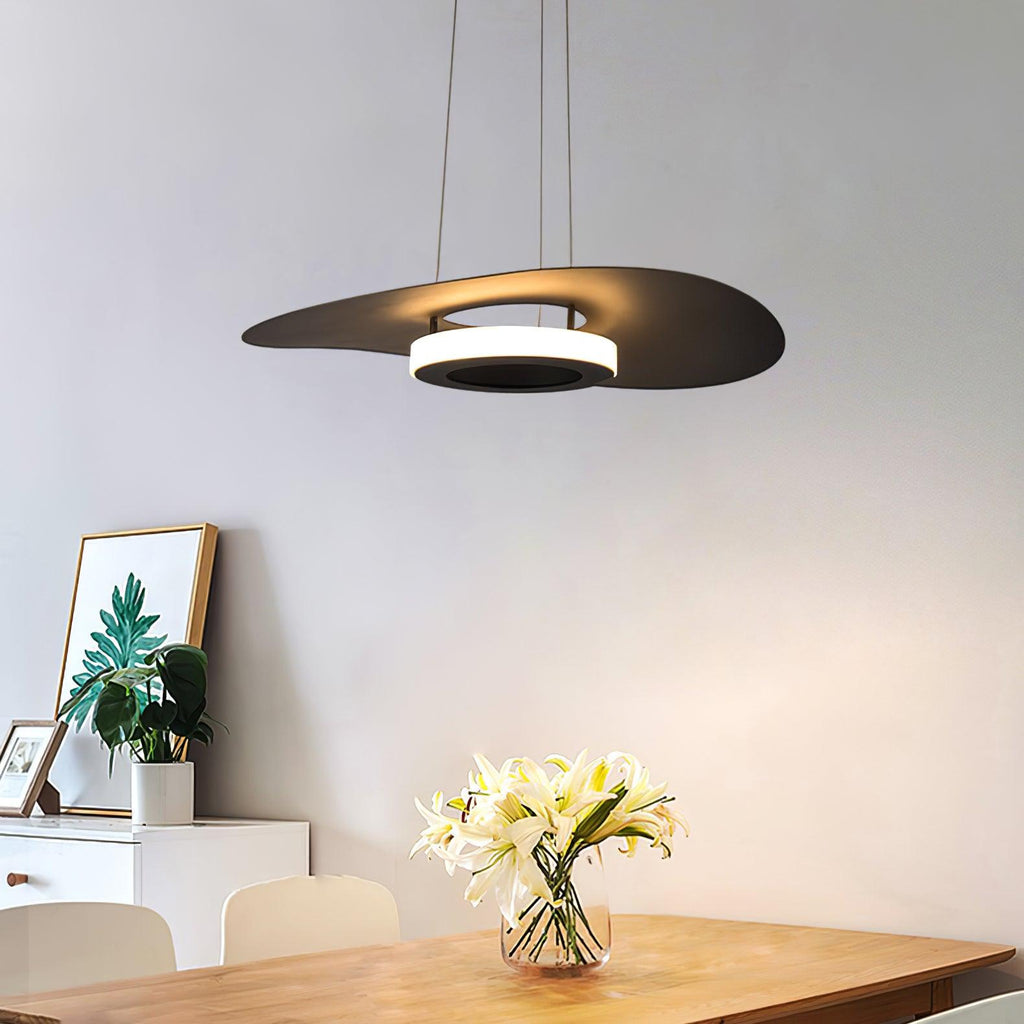 Lampada a Sospensione Alluminio UFO Anello Minimalista