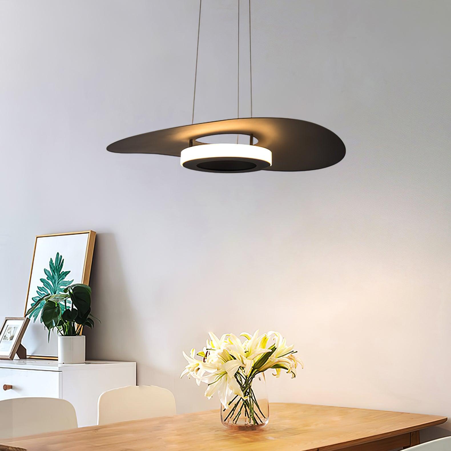 Lampada a Sospensione Alluminio UFO Anello Minimalista