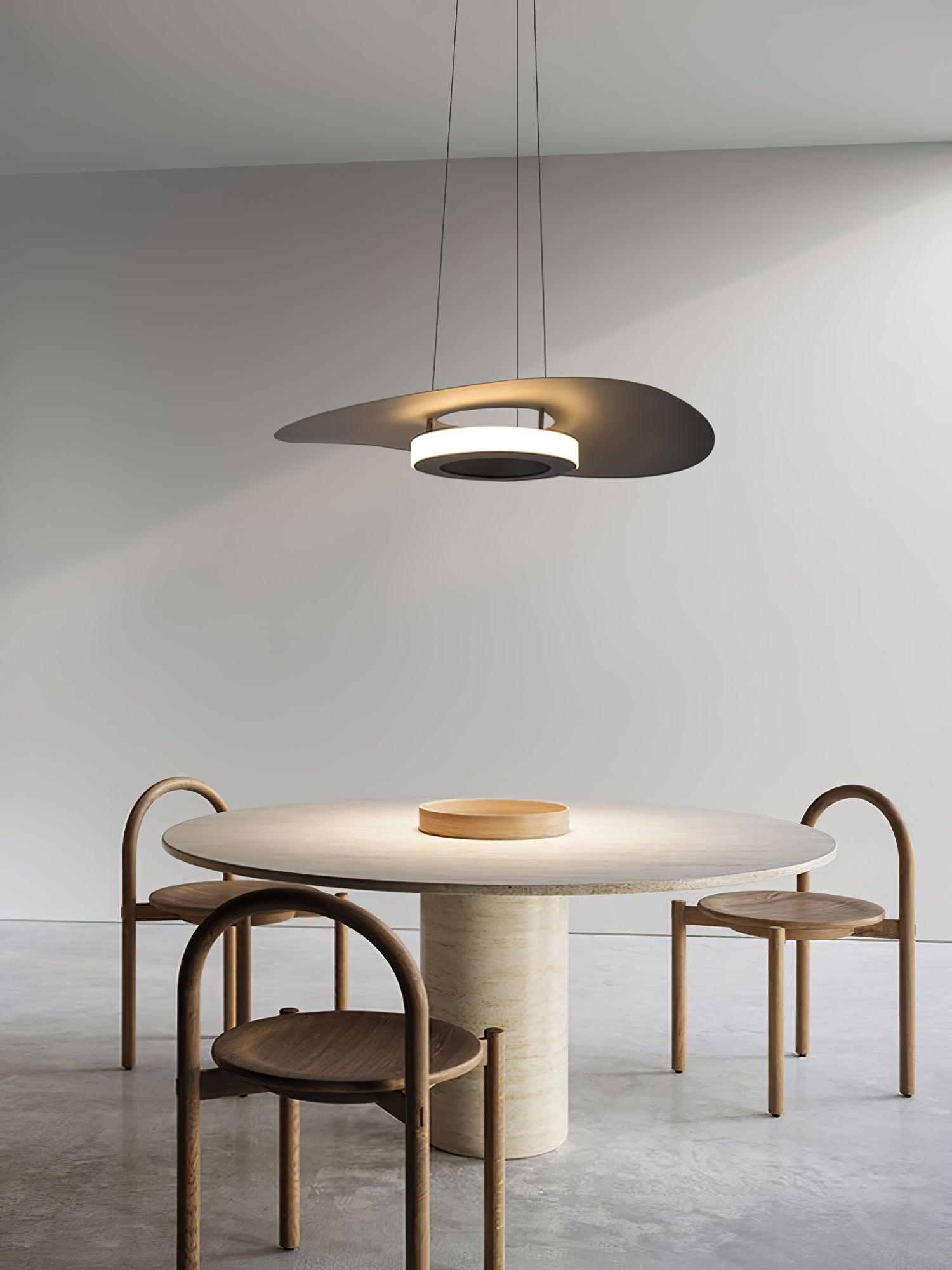 Lampada a Sospensione Alluminio UFO Anello Minimalista