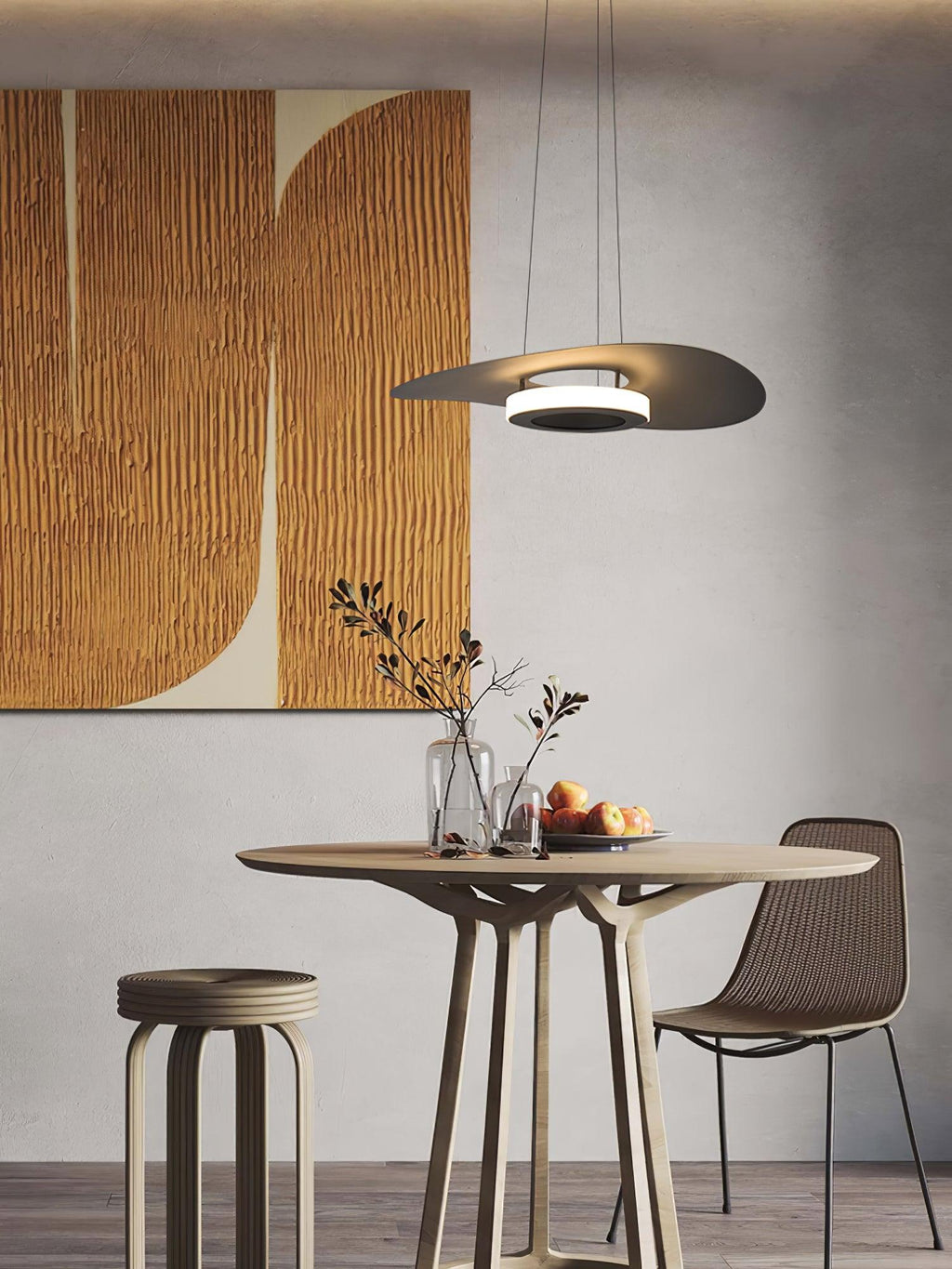 Lampada a Sospensione Alluminio UFO Anello Minimalista