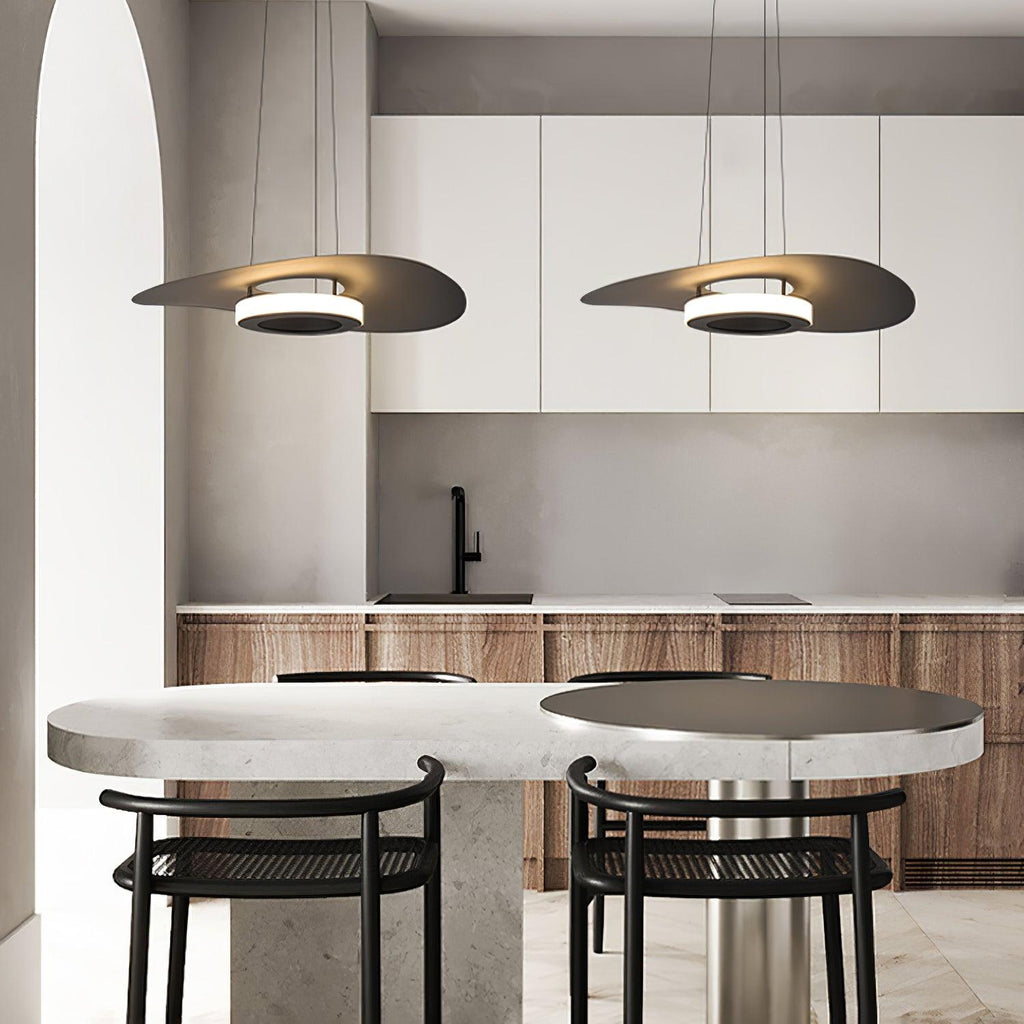 Lampada a Sospensione Alluminio UFO Anello Minimalista