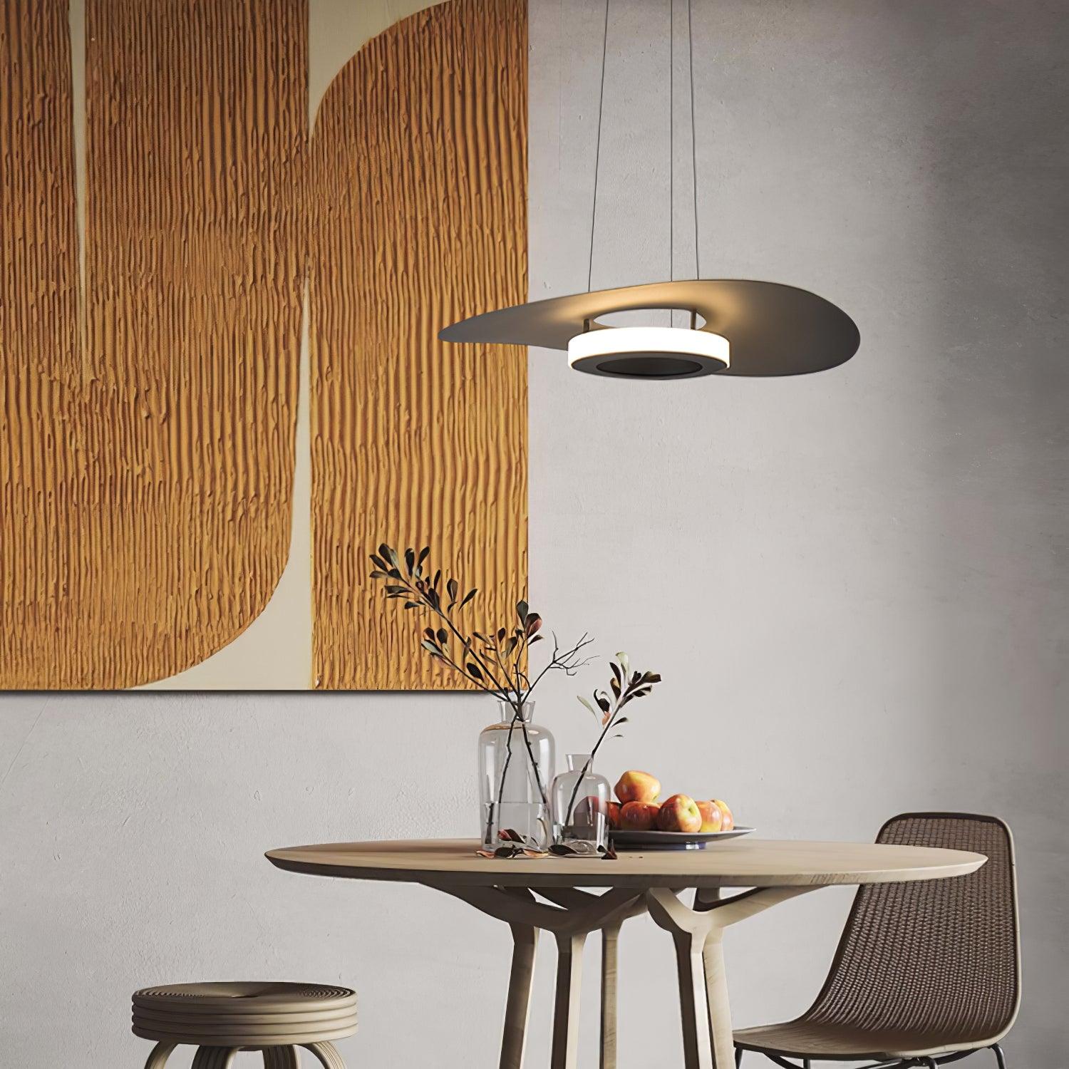 Lampada a Sospensione Alluminio UFO Anello Minimalista