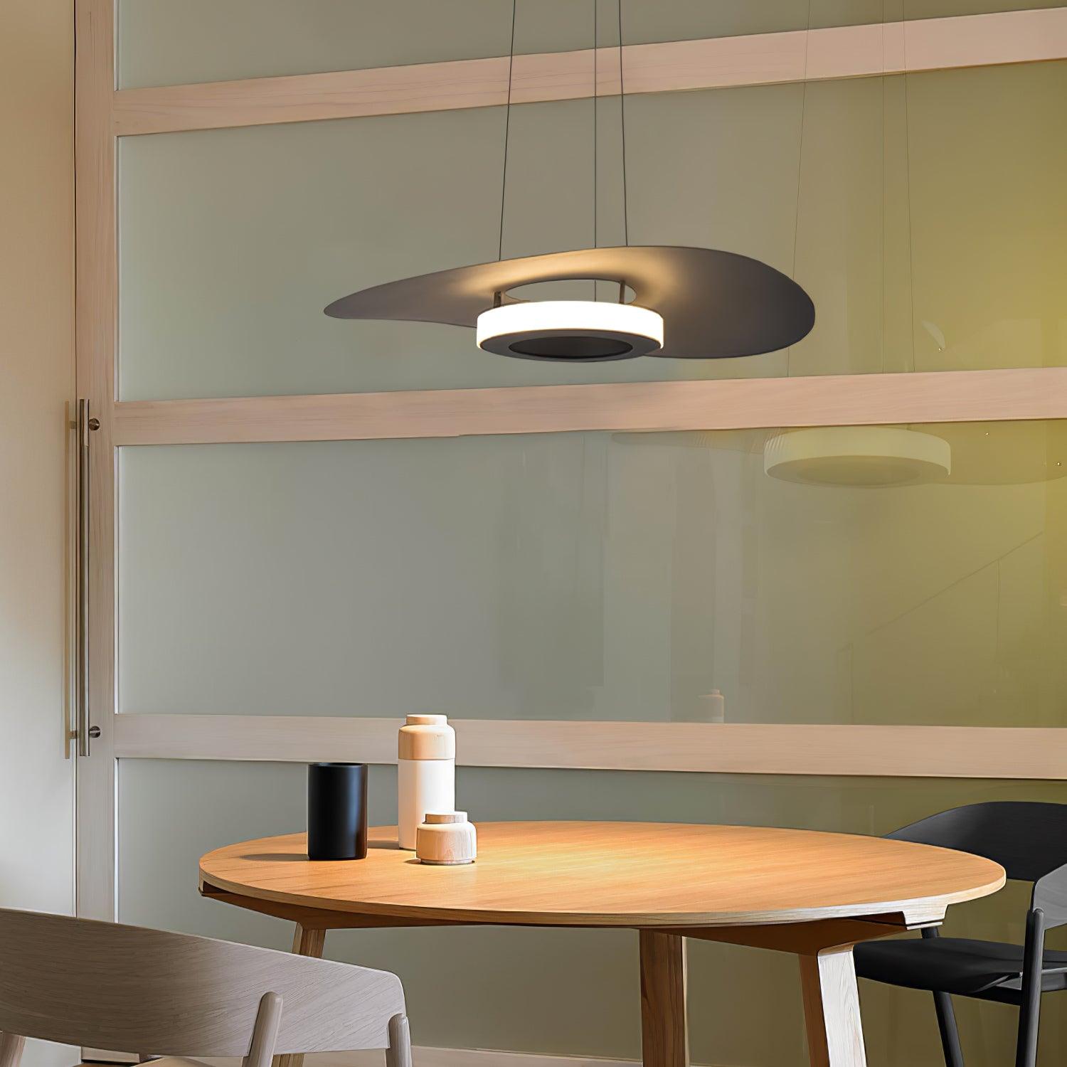 Lampada a Sospensione Alluminio UFO Anello Minimalista