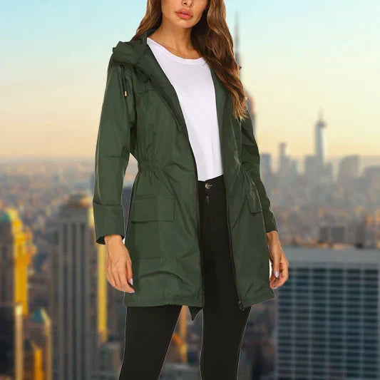 Giacca Impermeabile da Donna – Giacca Elegante e Impermeabile per Tempo Piovoso