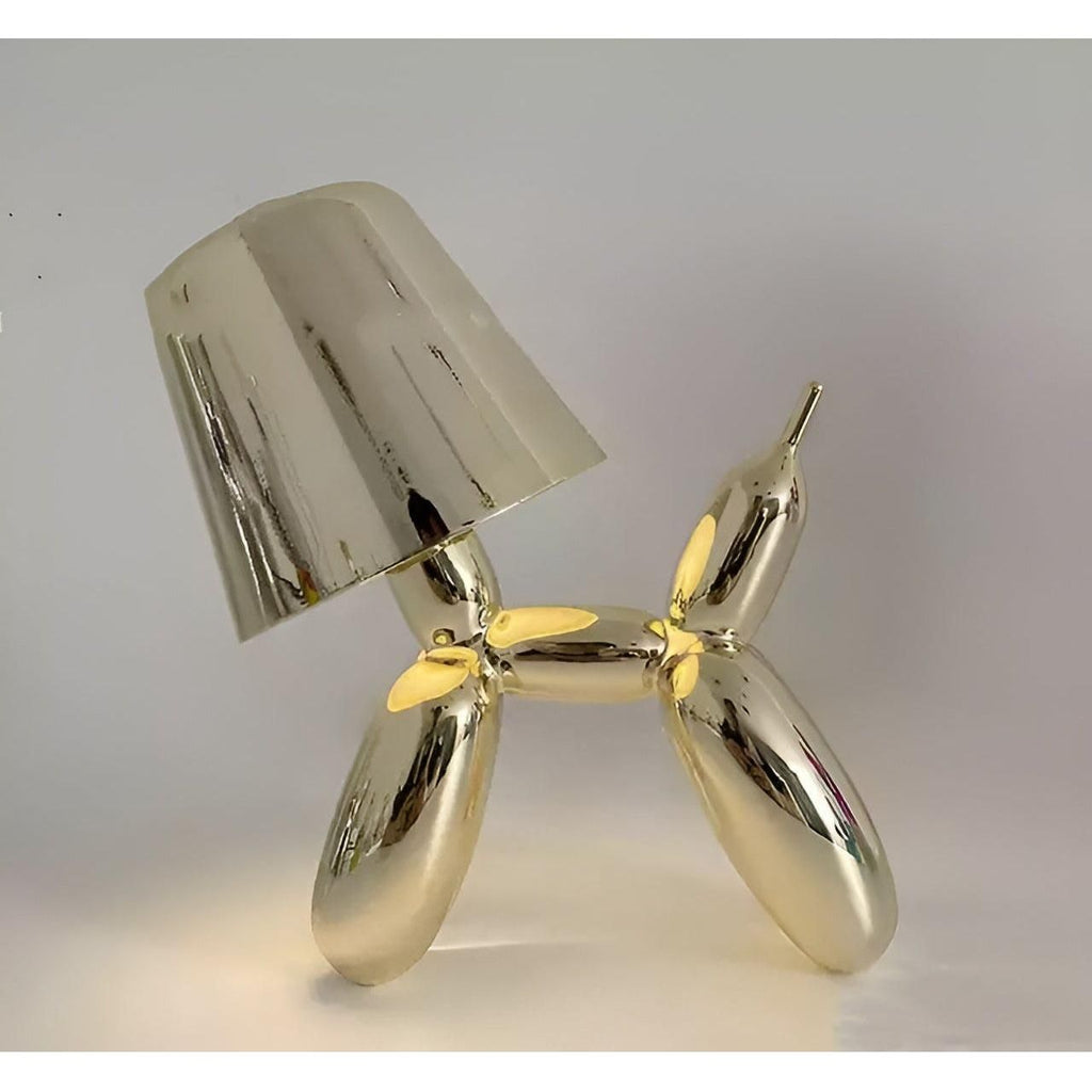 Pawsitive Glow: Lampada per cani elettroplaccata e creativa per la casa o l'ufficio alla moda