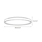 Lampada da soffitto rotonda in travertino ultra-sottile