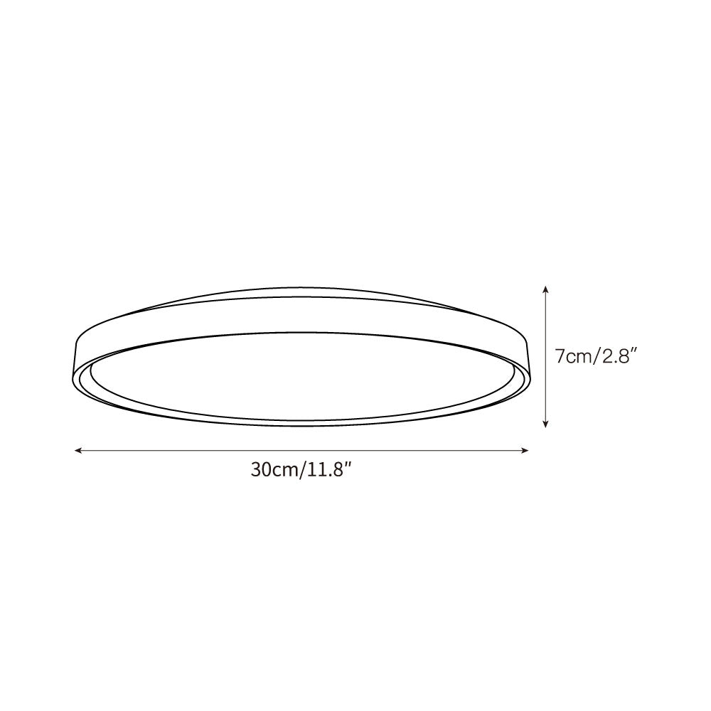 Lampada da soffitto rotonda in travertino ultra-sottile