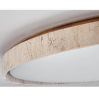Lampada a Soffitto Plafoniera Travertino Minimalista Rotonda