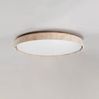 Lampada da soffitto rotonda in travertino ultra-sottile