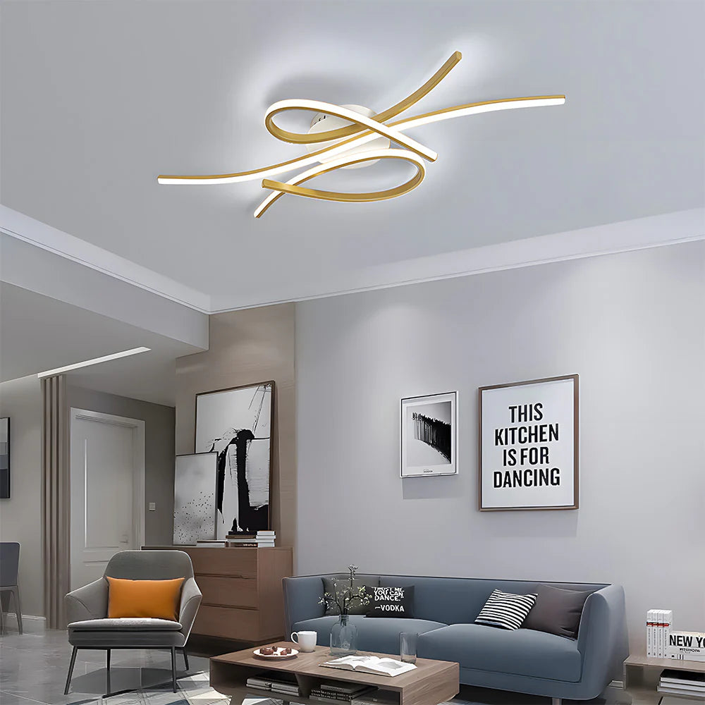Moderna Lampada da Soffitto a Note Musicali Creativa