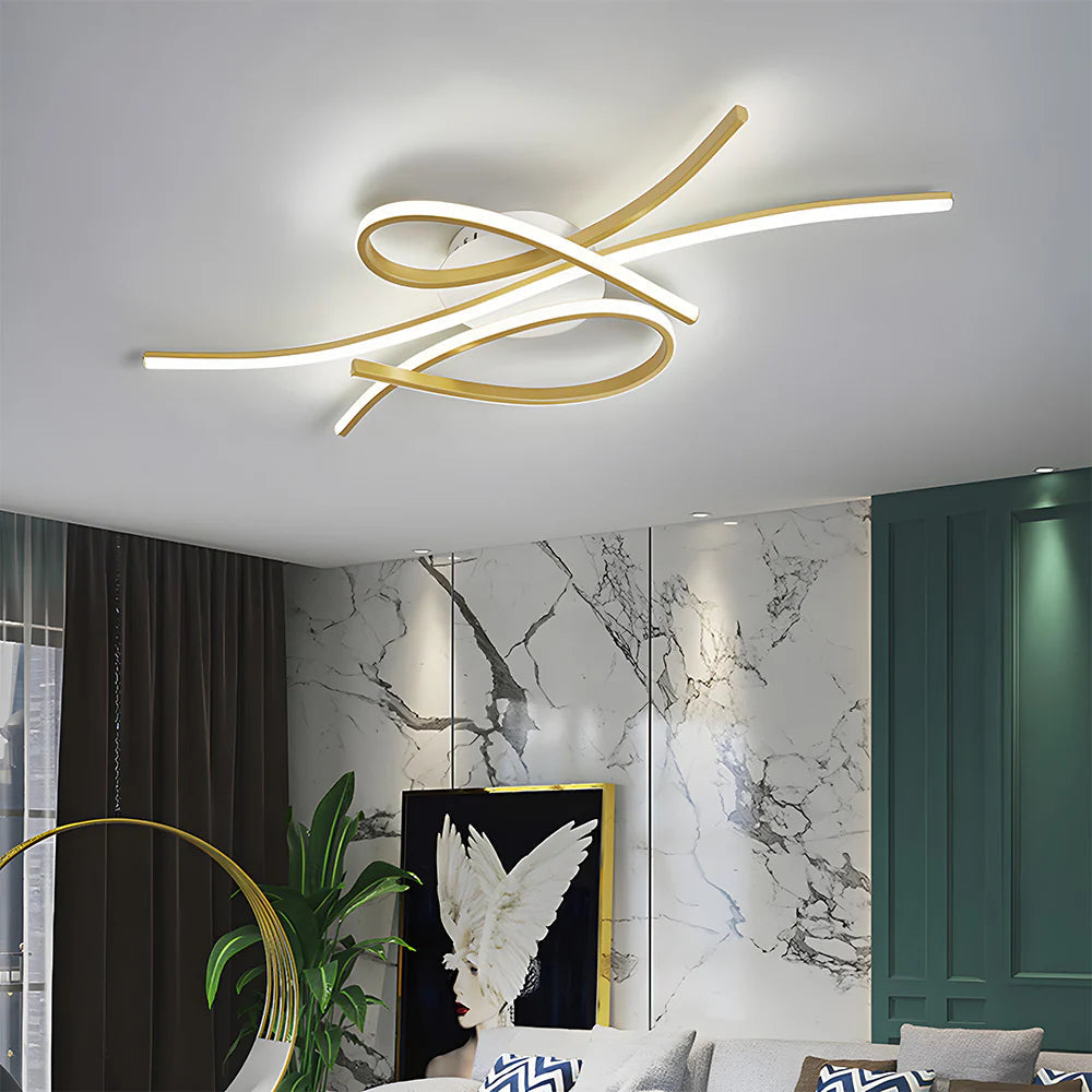 Moderna Lampada da Soffitto a Note Musicali Creativa