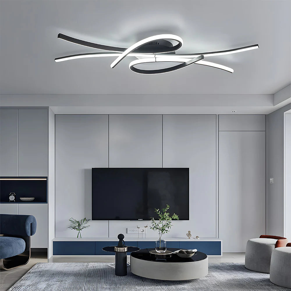 Moderna Lampada da Soffitto a Note Musicali Creativa