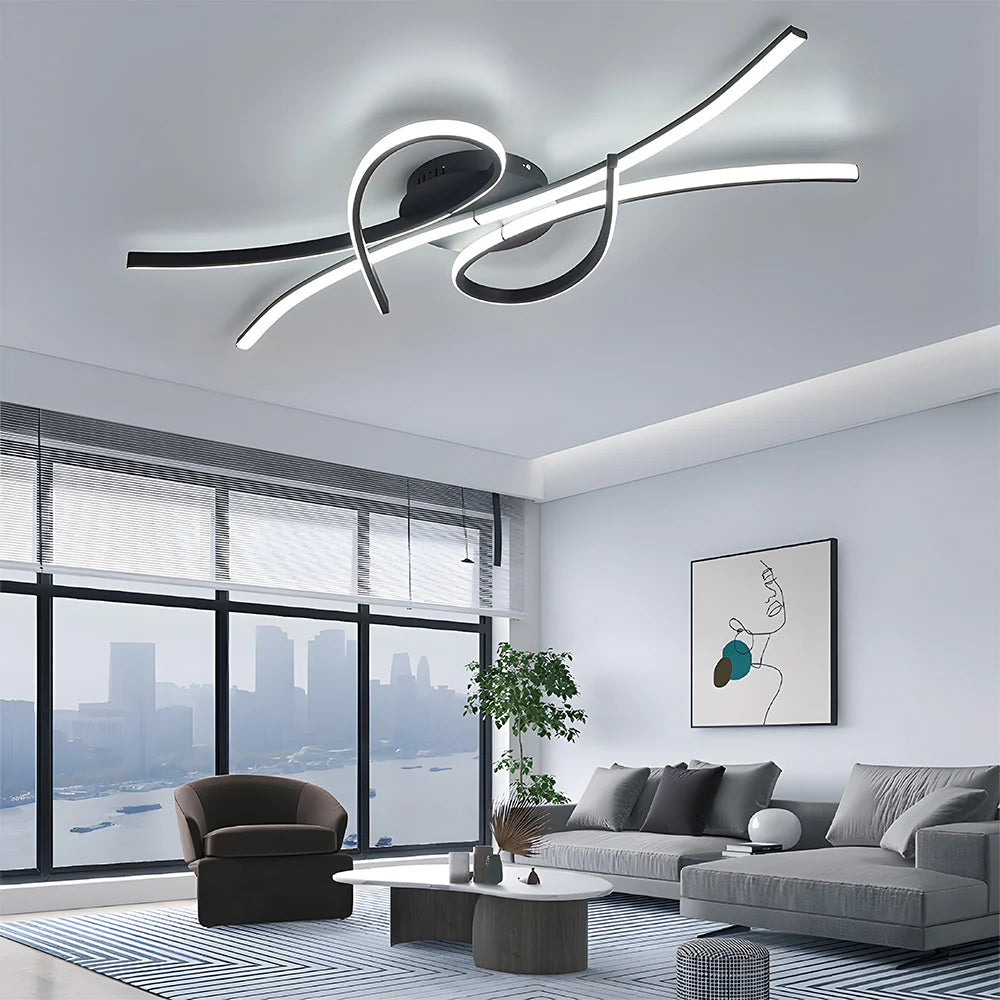 Moderna Lampada da Soffitto a Note Musicali Creativa