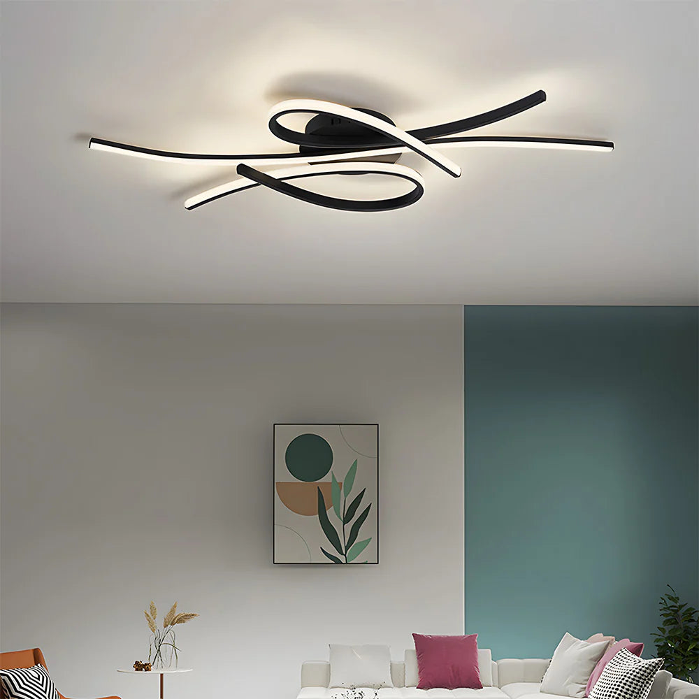 Moderna Lampada da Soffitto a Note Musicali Creativa