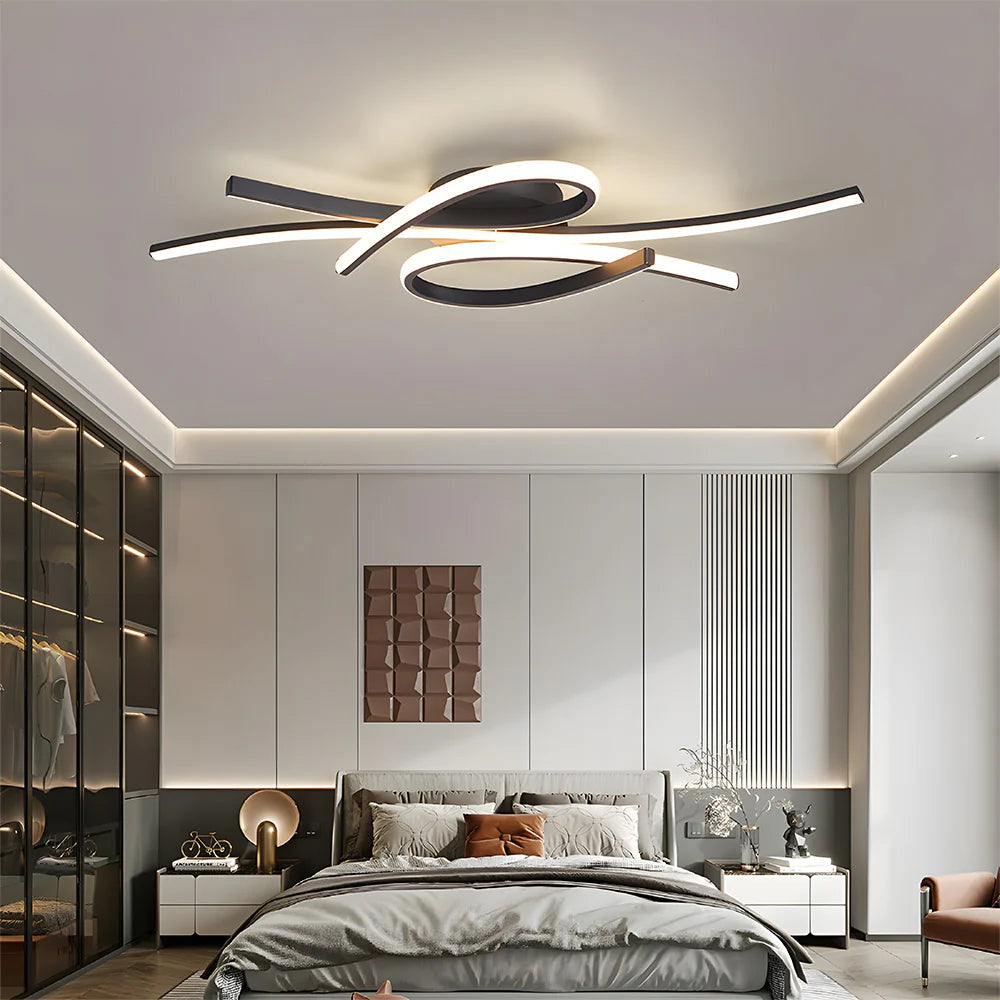 Moderna Lampada da Soffitto a Note Musicali Creativa