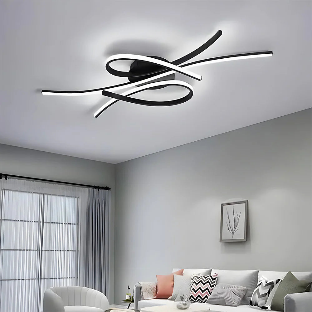 Moderna Lampada da Soffitto a Note Musicali Creativa