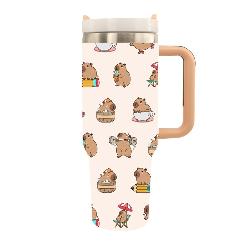 Tazza Termica Isolata con Stampa di Tigre – Bicchiere Riutilizzabile