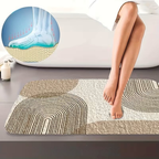 Set di Tappetini per Bagno 4 Pezzi – Moderno e Antiscivolo | Morbidi Tappetini per WC e Coprisedile per una Decorazione Elegante del Bagno