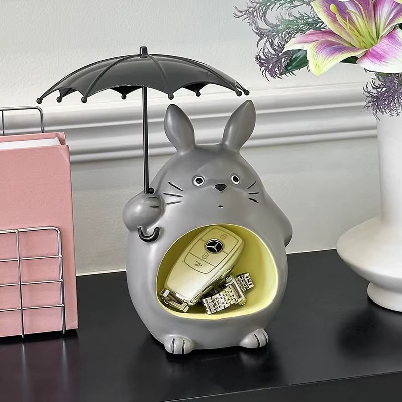 AuraTotor – Statua Decorativa a Forma di Totoro con Design per Riporre
