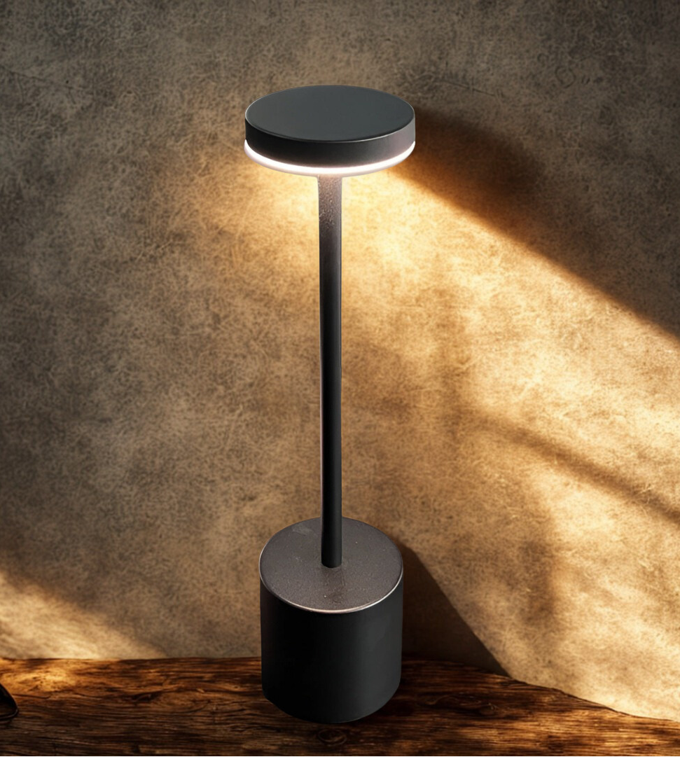 Lampada da tavolo ricaricabile senza fili in stile retro