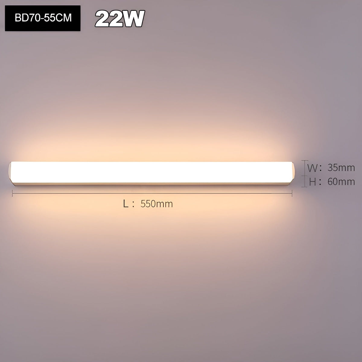 Moderna Applique LED – Resistente all'umidità & Stile | Ideale per Bagno e Camera da Letto