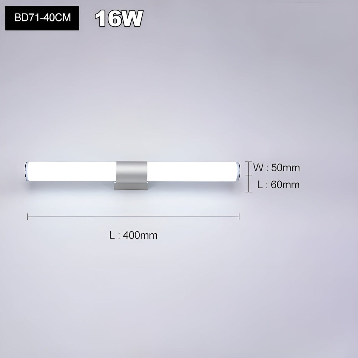 Moderna Applique LED – Resistente all'umidità & Stile | Ideale per Bagno e Camera da Letto