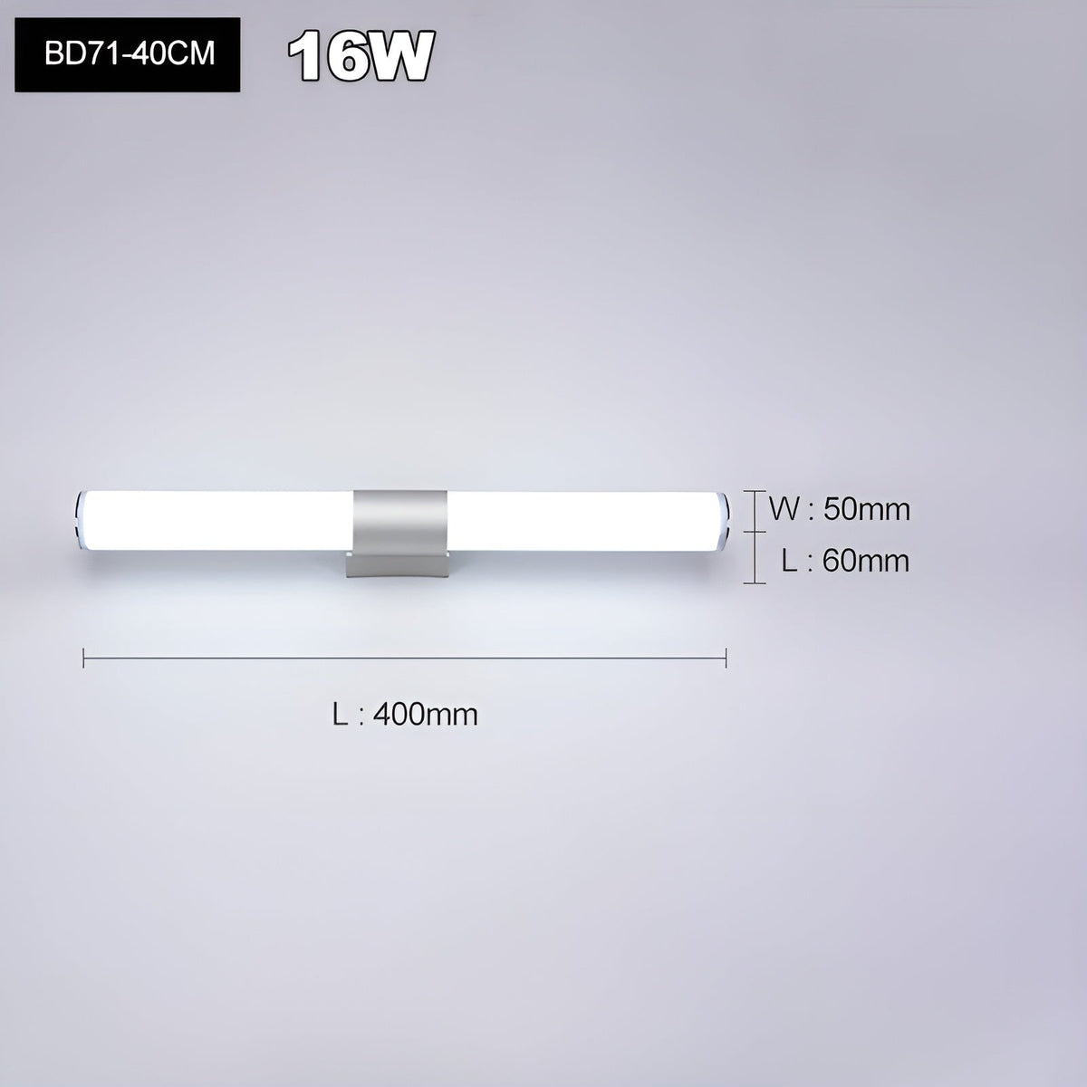 Moderna Applique LED – Resistente all'umidità & Stile | Ideale per Bagno e Camera da Letto
