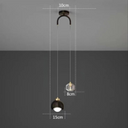 Lampada a sospensione in cristallo – Design elegante in stile scandinavo | Perfetta per camera da letto, soggiorno e tavolo da pranzo