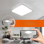 Lampada da soffitto LED quadrata – Luce uniforme e piacevole | Adatta per soggiorno e bagno
