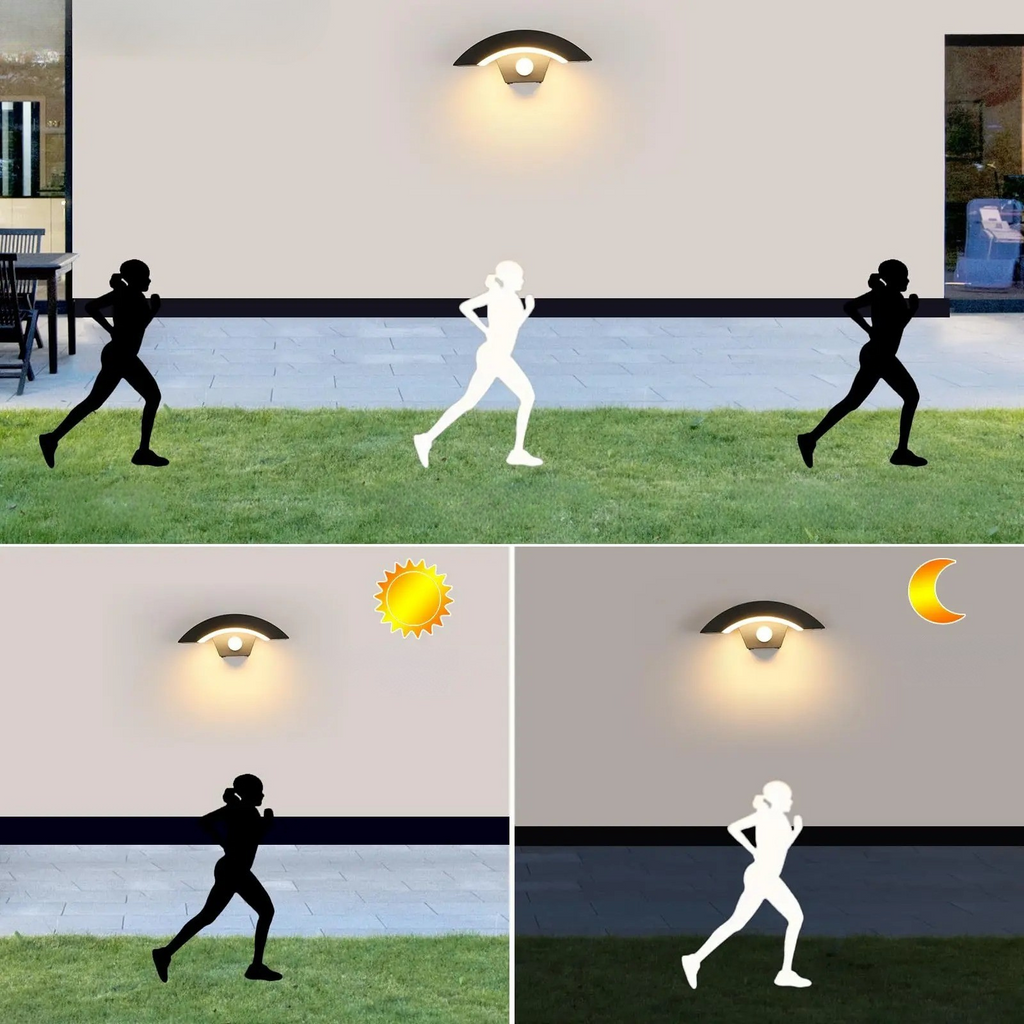 Lampade da esterno in set da 2 – Con sensore di movimento e protezione | Per casa e giardino