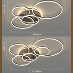 Lampada da soffitto moderna nera